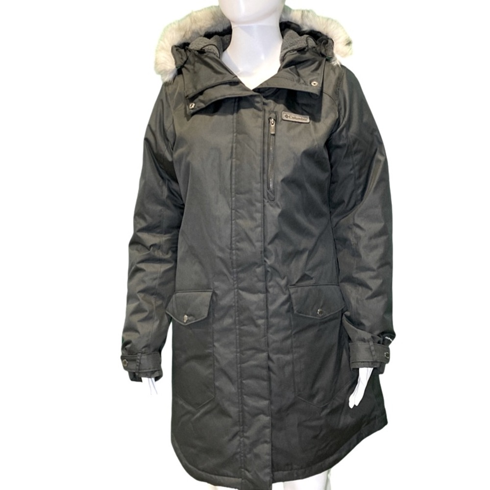 NWT Columbia Black Suttle Mountain Long Insulated Jacket -Sz S - Picture 4 of 11